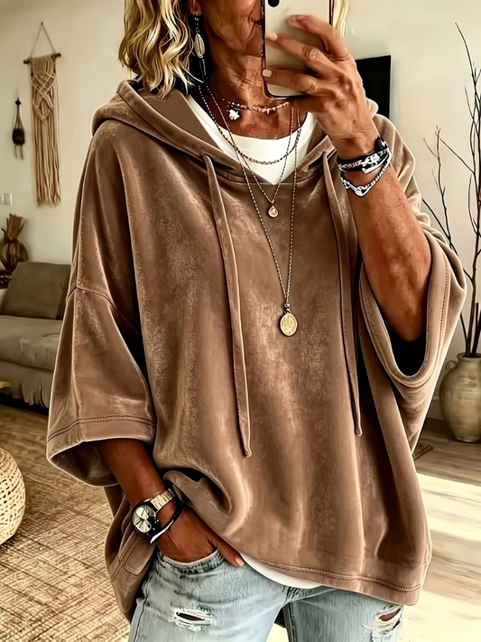 Noemi | Luxe Velor Oversized Hoodie