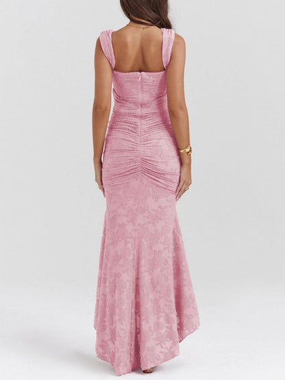 Selina | Lace Fishtail Midi Dress
