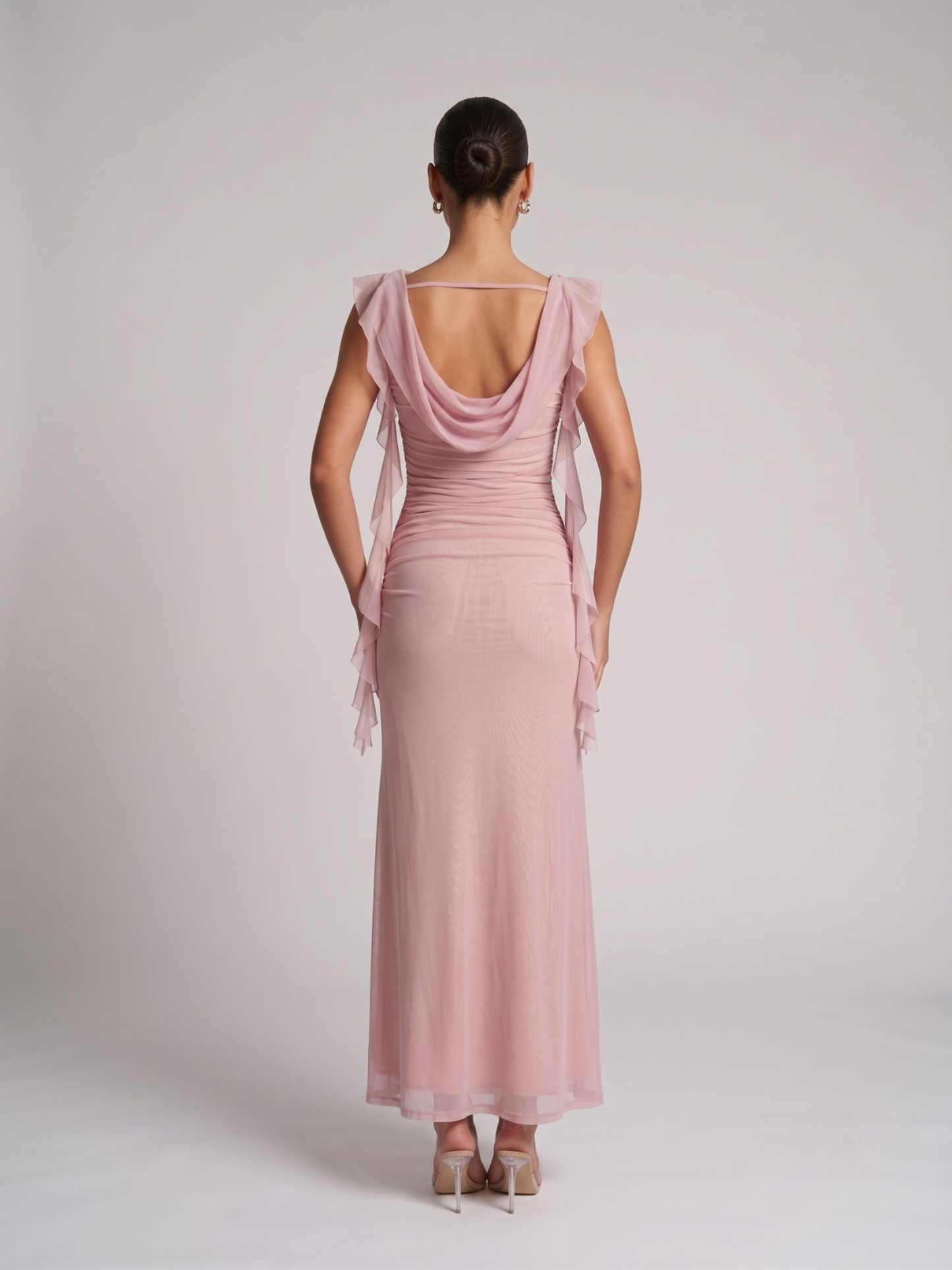 Elegant Ruffles Sleeveless Dress