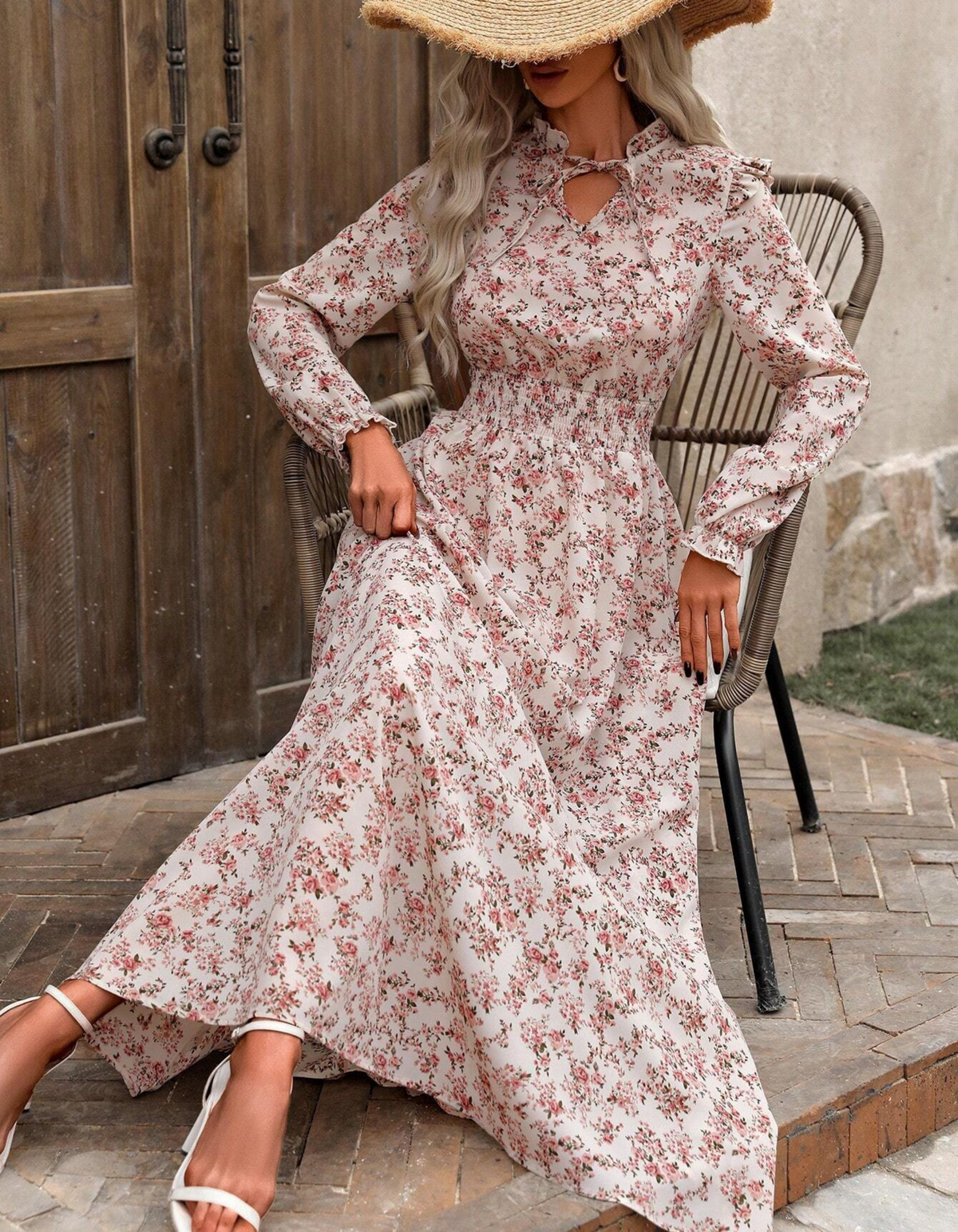 Nesta | Long Sleeve Maxi Dress