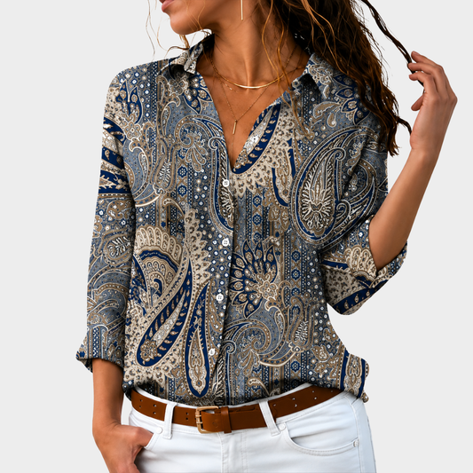 Timeless Paisley Charm Blouse
