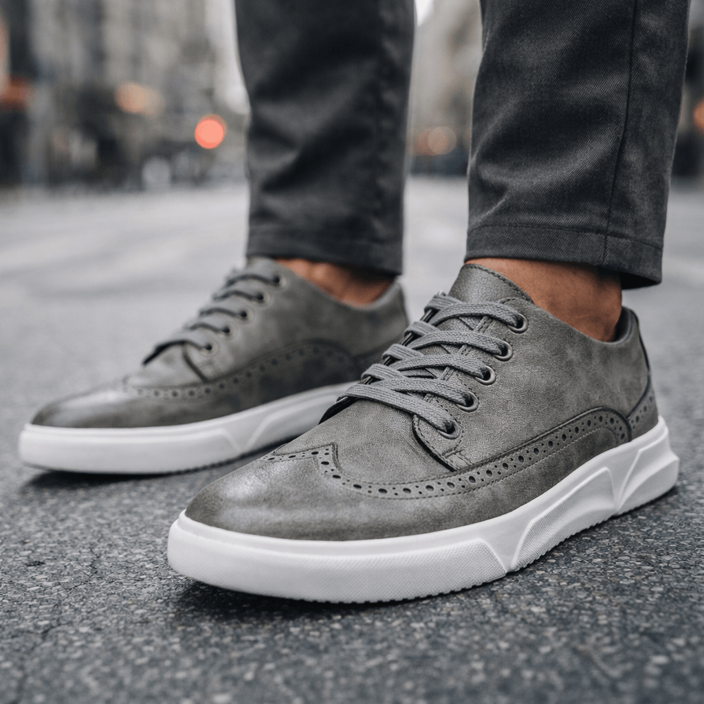 BARRINGTON LEATHER TRAINERS