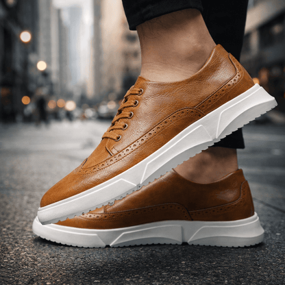 BARRINGTON LEATHER TRAINERS