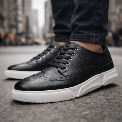BARRINGTON LEATHER TRAINERS