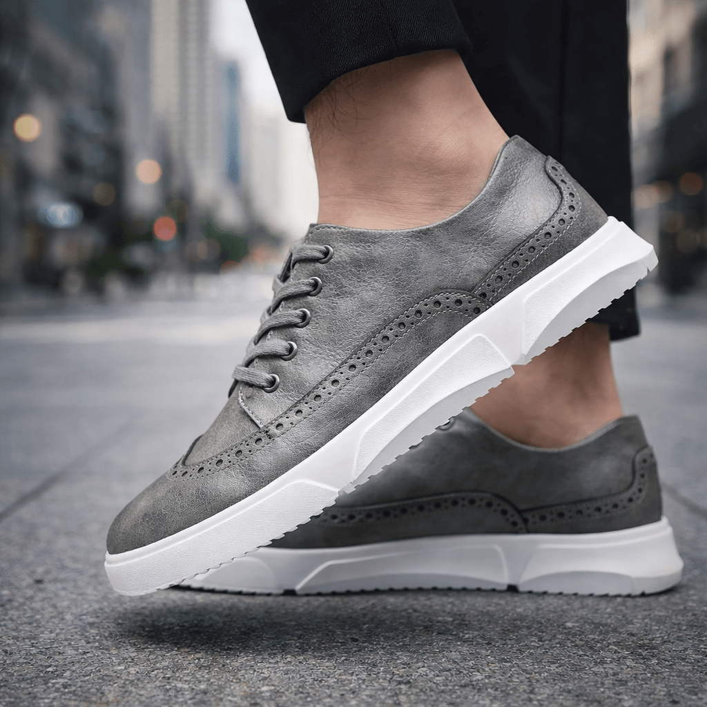 BARRINGTON LEATHER TRAINERS