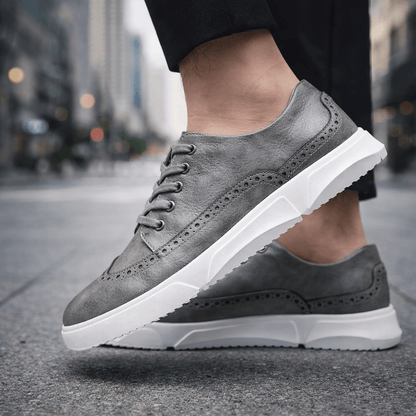 BARRINGTON LEATHER TRAINERS