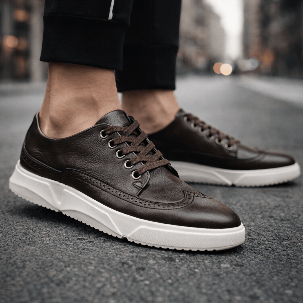 BARRINGTON LEATHER TRAINERS