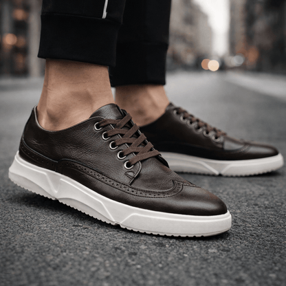 BARRINGTON LEATHER TRAINERS