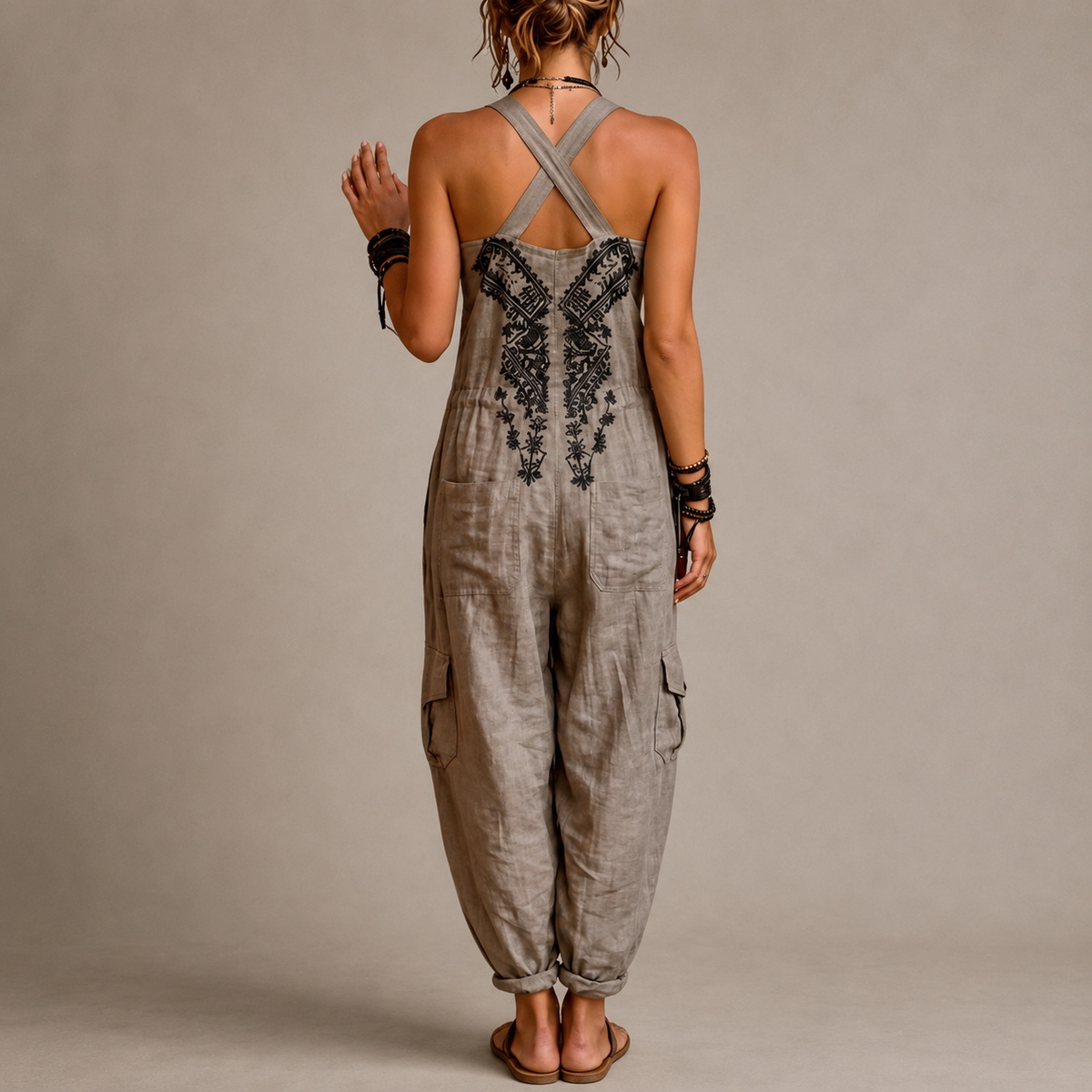 Aurelia | Embroidered Bohemian Jumpsuit