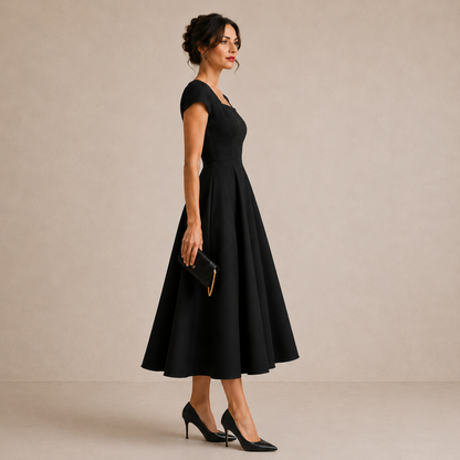 Heloise | Floral Print Midi Dress
