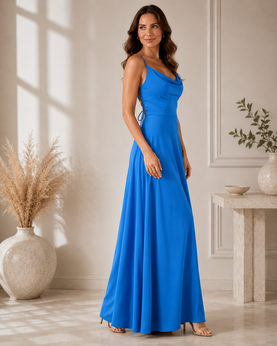 Sybil | Cowl Neck Maxi Dress