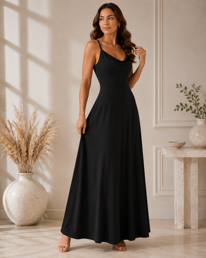 Sybil | Cowl Neck Maxi Dress