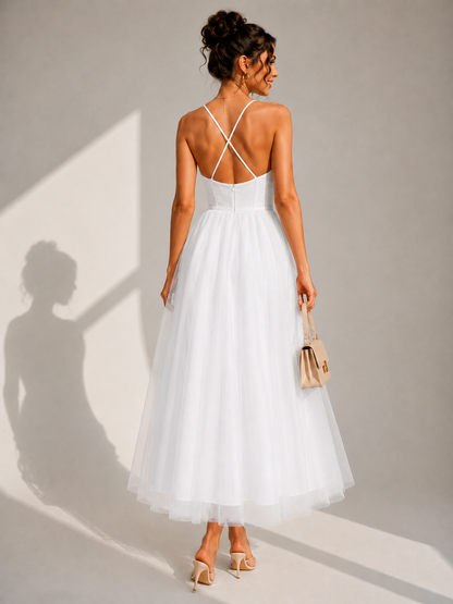 Ines | Cinched Waist Midi Dress