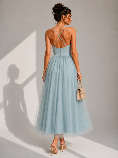 Ines | Cinched Waist Midi Dress