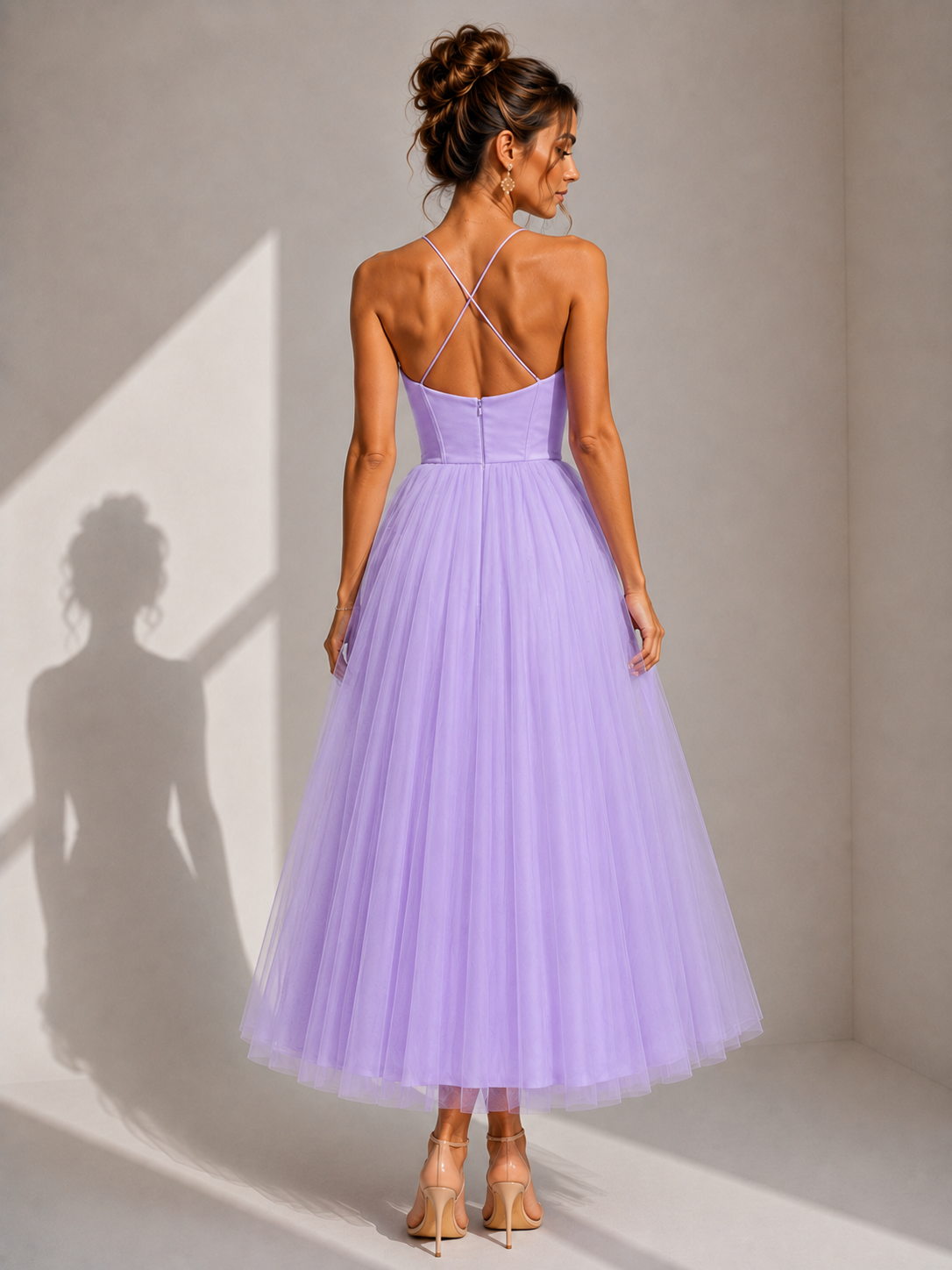 Ines | Cinched Waist Midi Dress