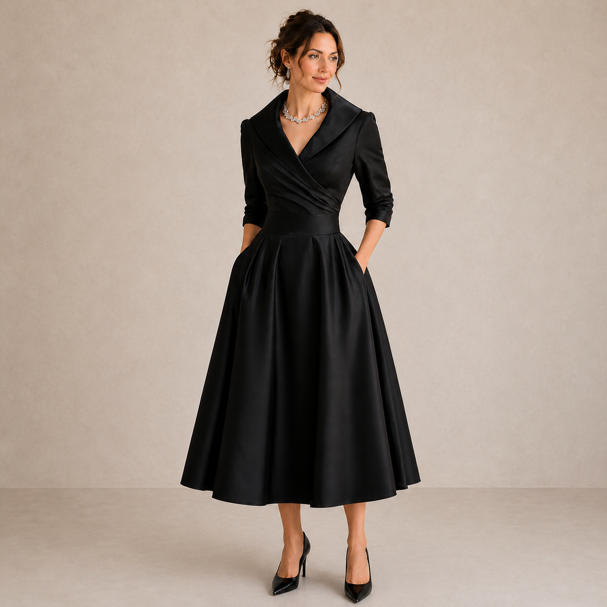 Ffion | Fitted Midi Dress