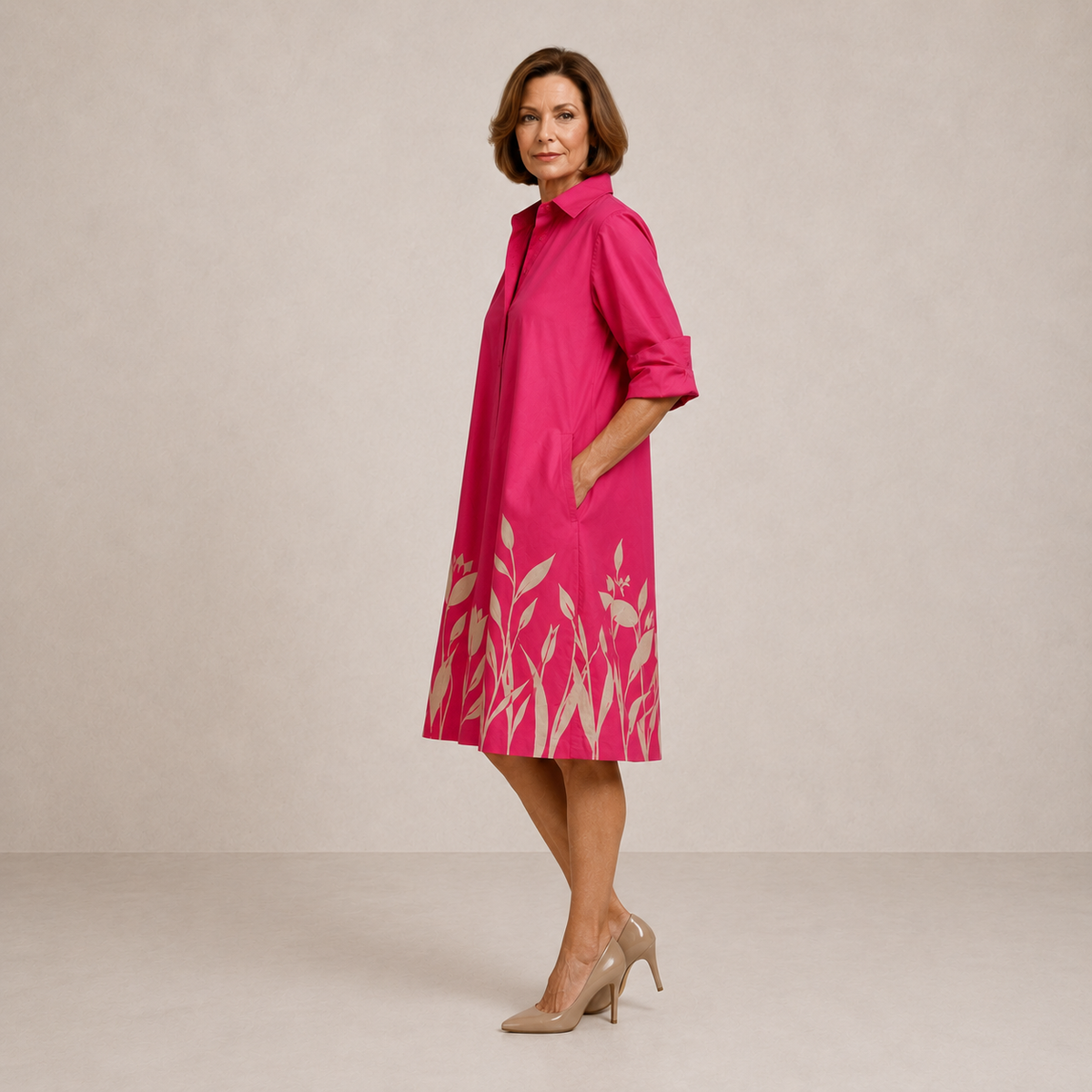Rowena | Flowy Midi Dress