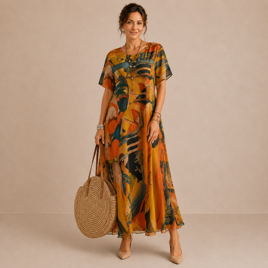 Guinevere | Chiffon Midi Dress