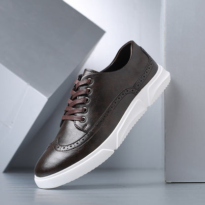 BARRINGTON LEATHER TRAINERS