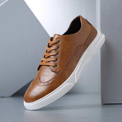 BARRINGTON LEATHER TRAINERS