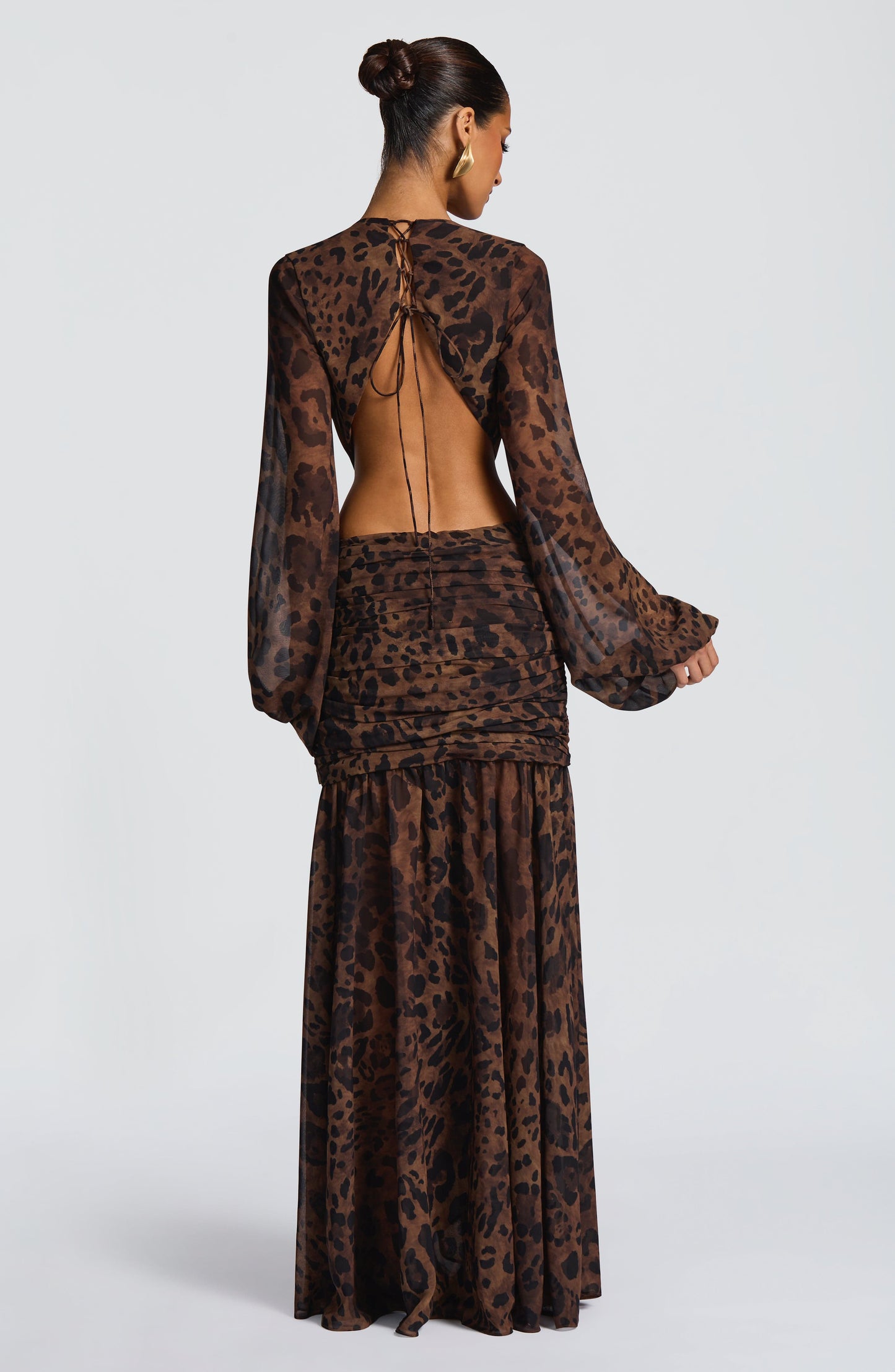 Alexa Leopard Print Maxi Dress