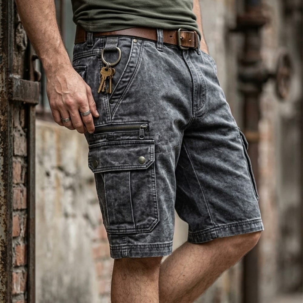 Beeckhoven™ | Functional Denim Cargo Shorts