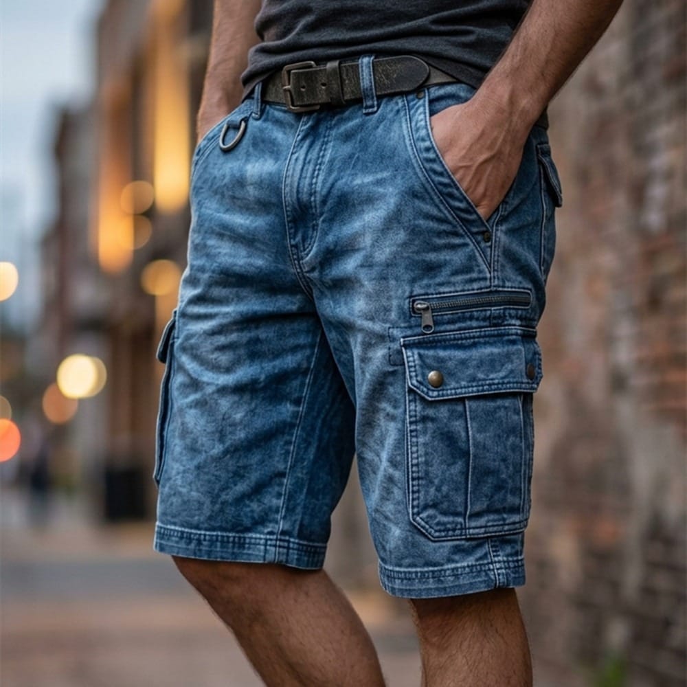 Beeckhoven™ | Functional Denim Cargo Shorts